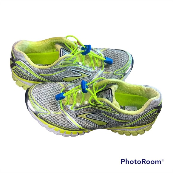 BROOKS GHOST 6 DNA MOGO Women’s Running Shoe Green Gray size 8 - Picture 2 of 7
